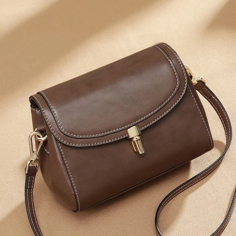 Cross-body Women's Bag Luxury Designer Leather Bag  High-end Fashion Versatile Crossbody Bag