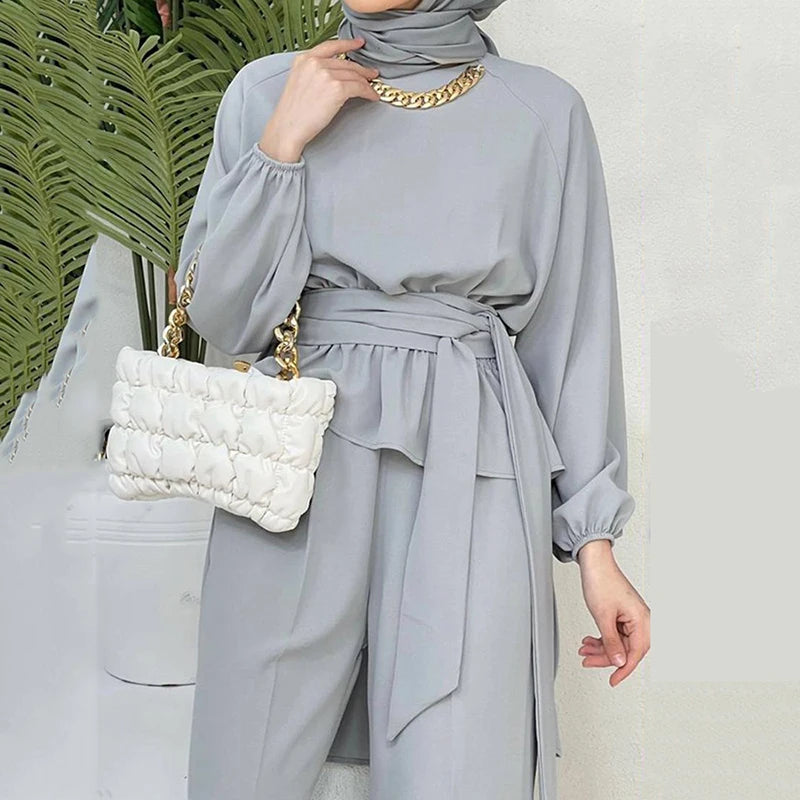 Two-Piece Sets for Women, Muslim Outfits, Dubai Abaya, Abaya Pant Sets, New stylish