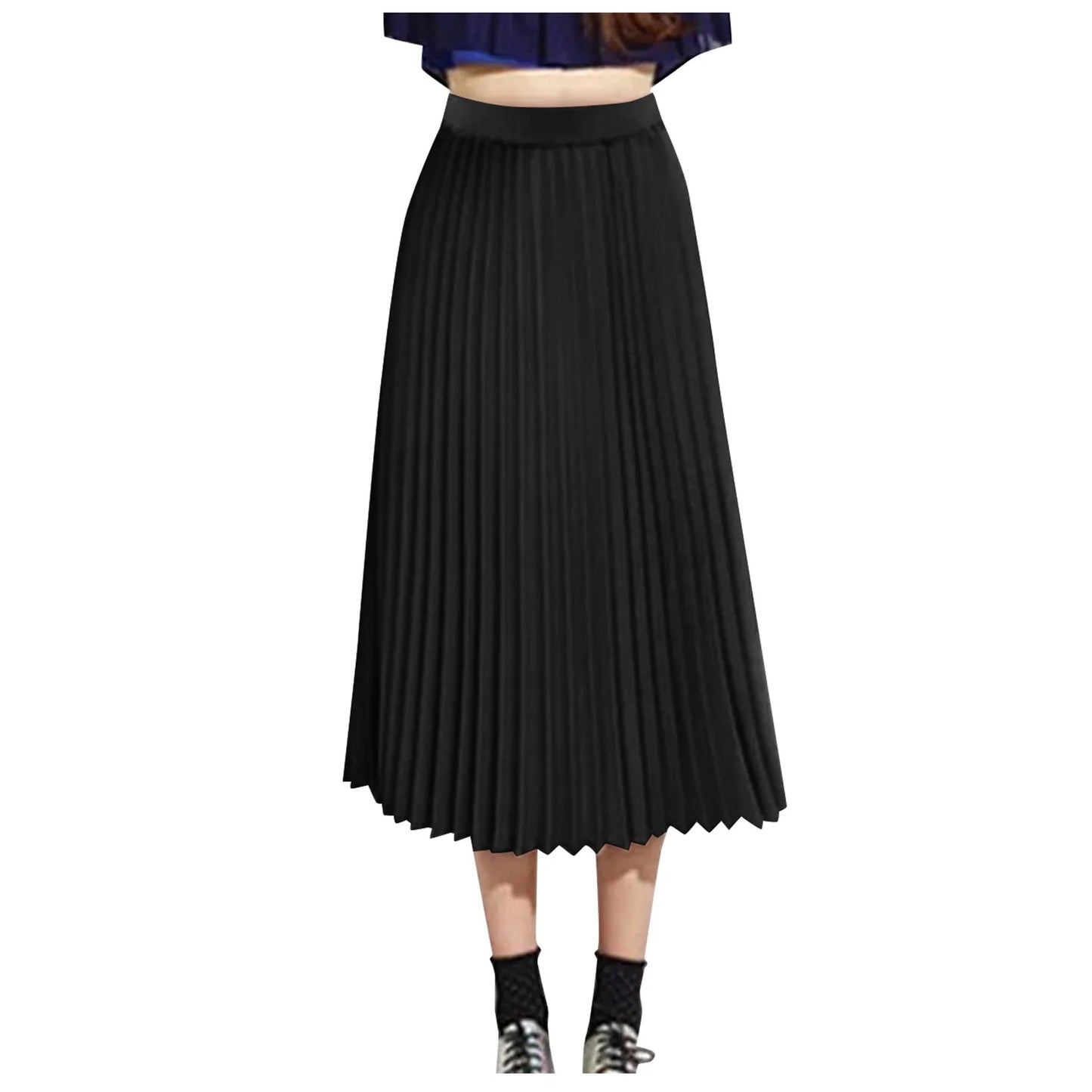 Women's Fashion Loose Casual Elastic High-waisted Beach Skirt