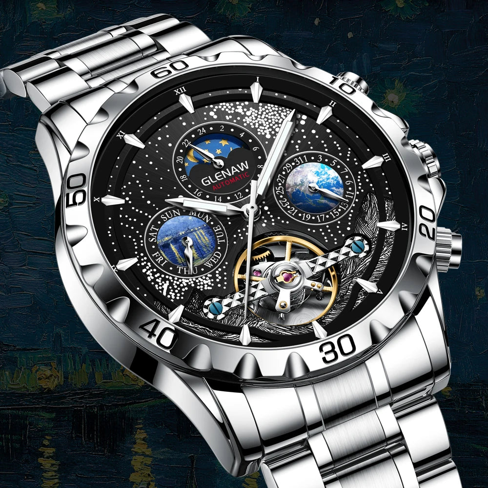 Men Watches Top Brand Luxury Fashion Business Automatic Watch Men's Waterproof Mechanical Watch Montero Homme