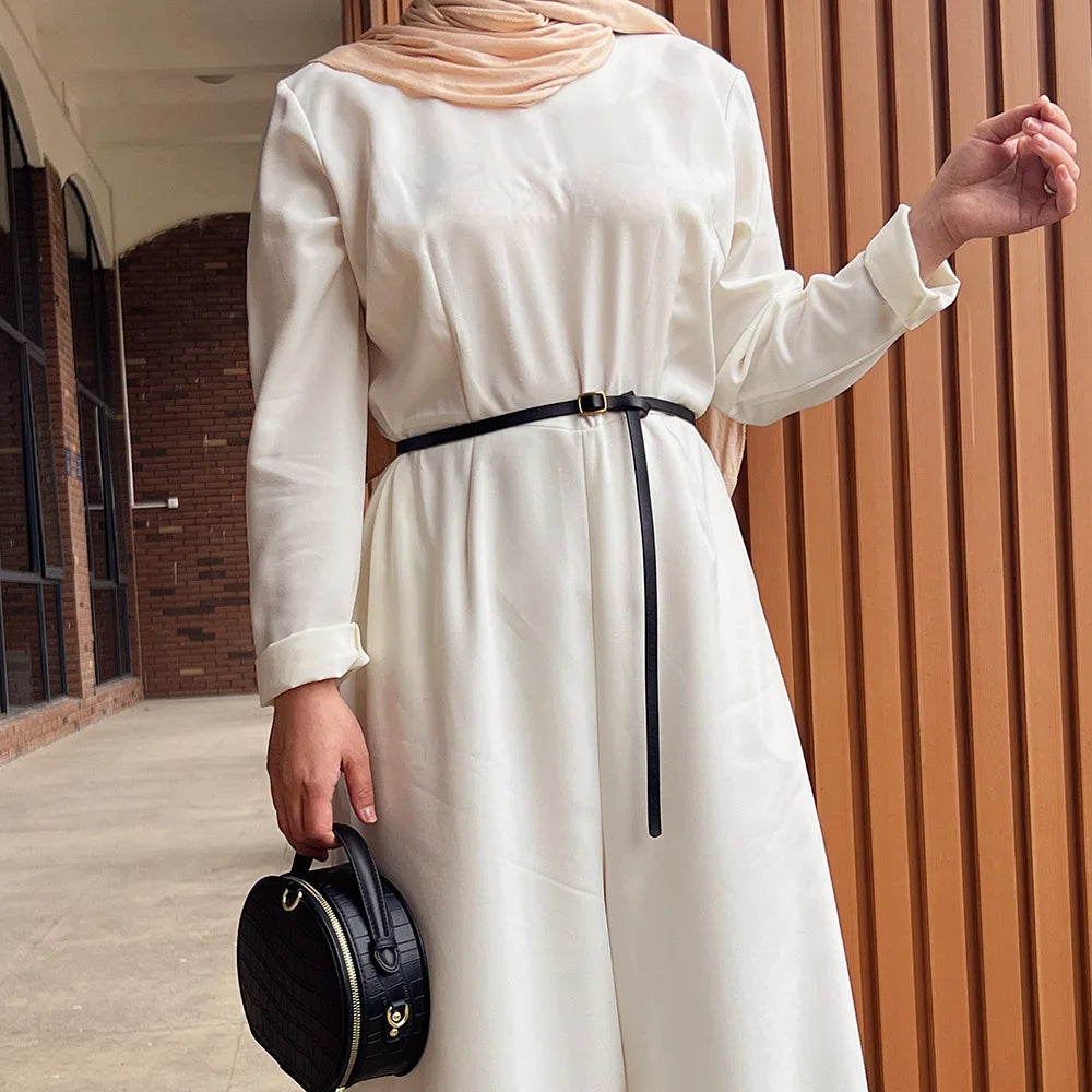 Ramadan Muslim Wide Leg Pant Jumpsuit Women One Piece Eid Mubarak Dubai Turkey Islam Party Dress Kaftan Abayas