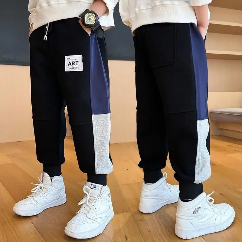 Spring Cool Boy Pencil Pants Children Cargo Pants Fashion Long Trousers Teenage Kids Clothes 4 5 6 7 8 9 10 11 12 13 14 Year Old
