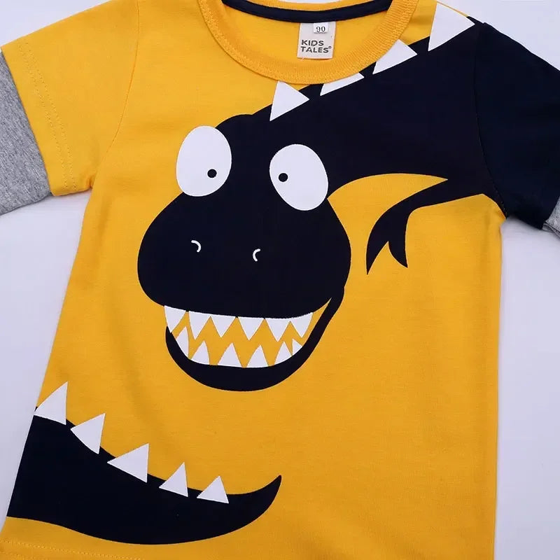 Long Sleeve Kids Boys' Clothing T-Shirts Spring Autumn Children Boy Tops Cartoon  T Shirts Cotton Kids Boys Clothes