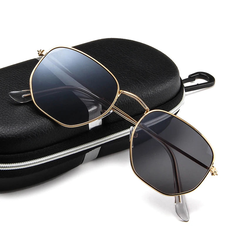Vintage UV400 Aluminum Polarized Sunglasses Classic Sun Glasses Metal Lens Driving Square Shades Eyewear Wome Oculos De Sol