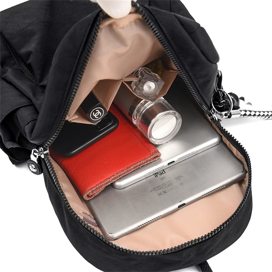 Fashion Solid Design Large Capacity Backpacks for School Teenagers Girls High-quality Waterproof Backpack Travel Bag pack