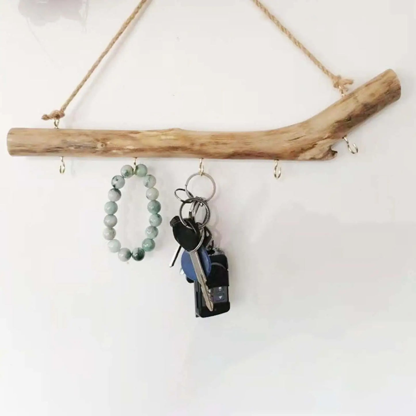 Wooden Hook Wall Mounted Driftwood Hook  Key Holder Organization Branch Hanger Rack for Hat Jewelry Home Accessories