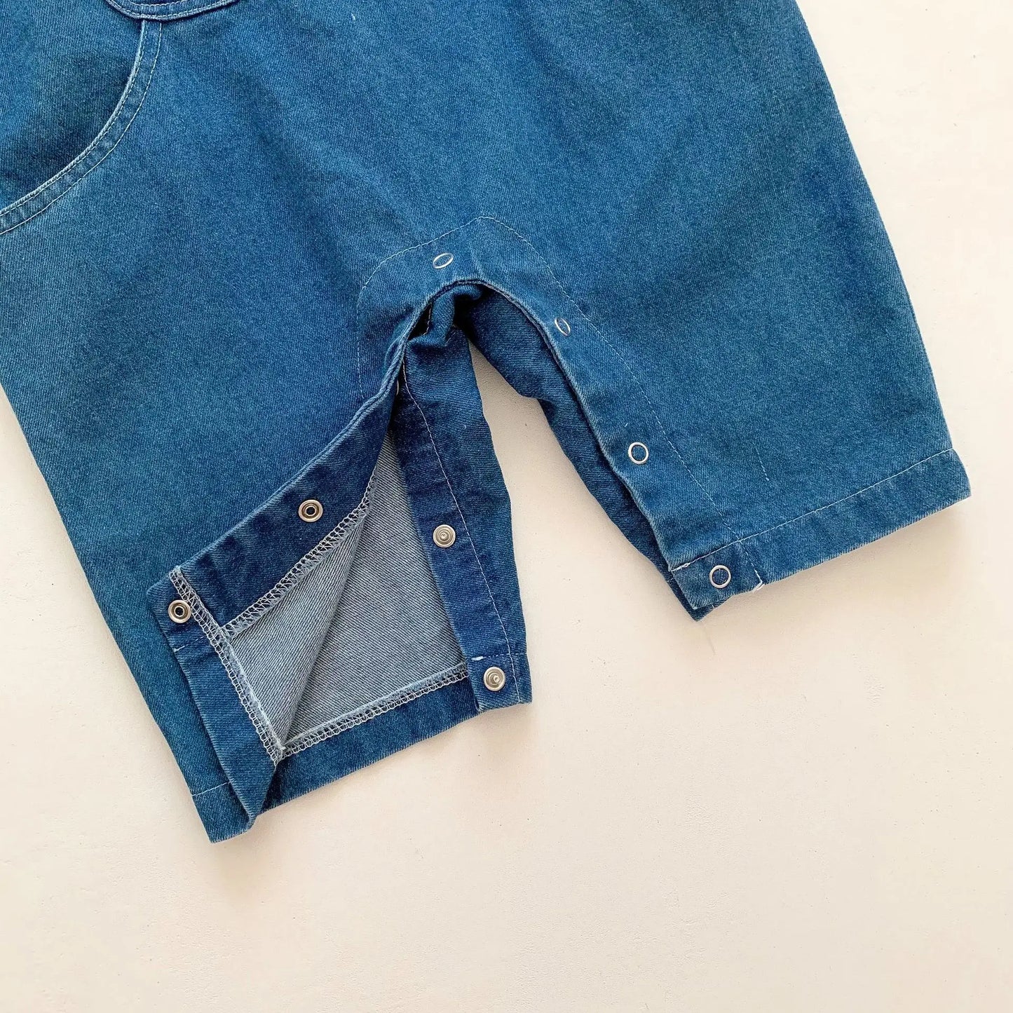 Baby Spring Autumn Clothes Bear Embroidery Denim Jumpsuit Black Striped Bottoming T shirt Baby Boys Girls Cute Set
