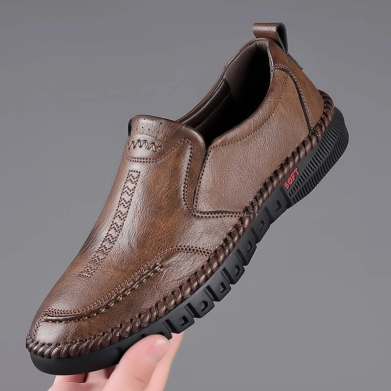 Leather Shoes Moccasin Shoes Breathable Men's Casual Loafers Comfortable Shoes for Men Summer Men's Sneakers