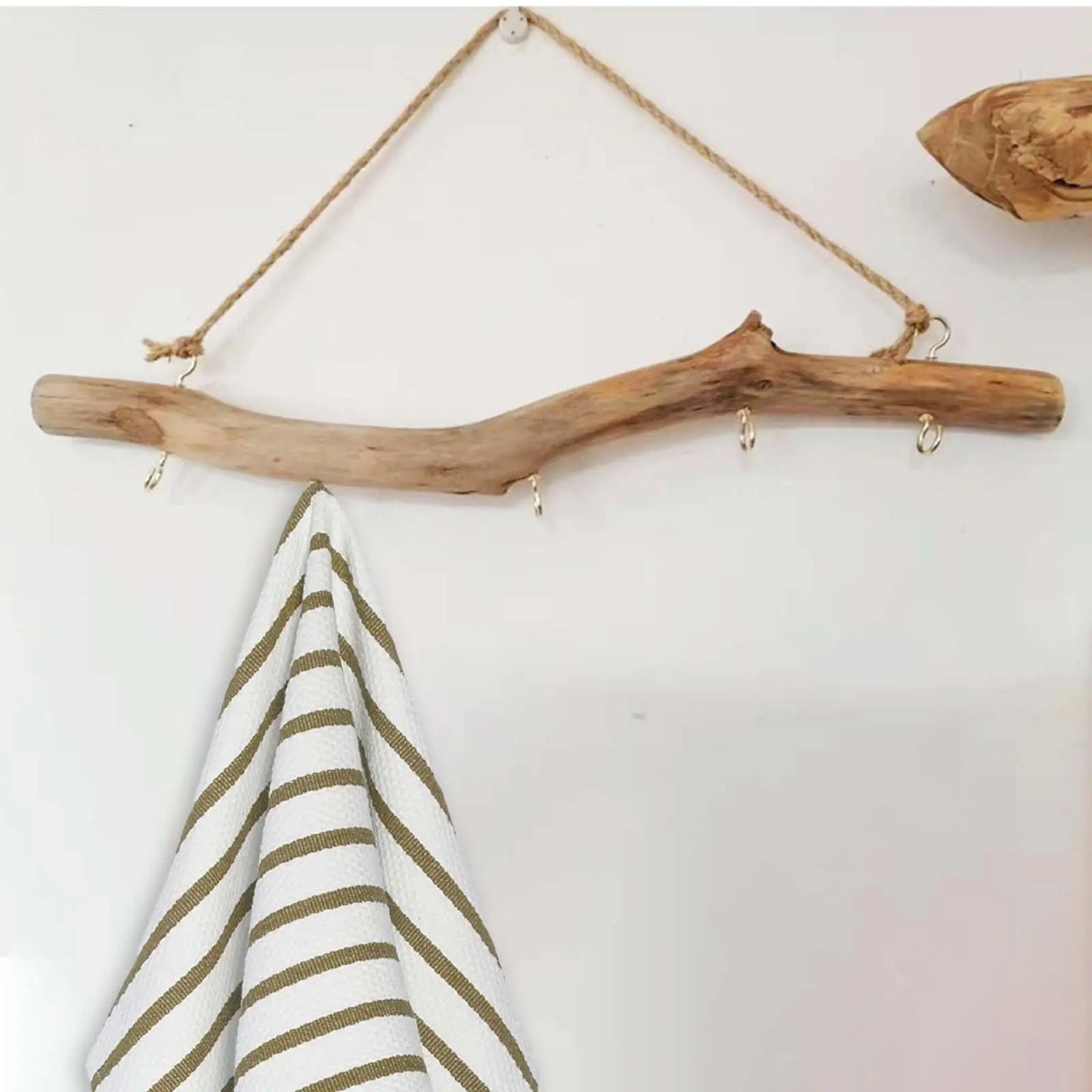 Wooden Hook Wall Mounted Driftwood Hook  Key Holder Organization Branch Hanger Rack for Hat Jewelry Home Accessories