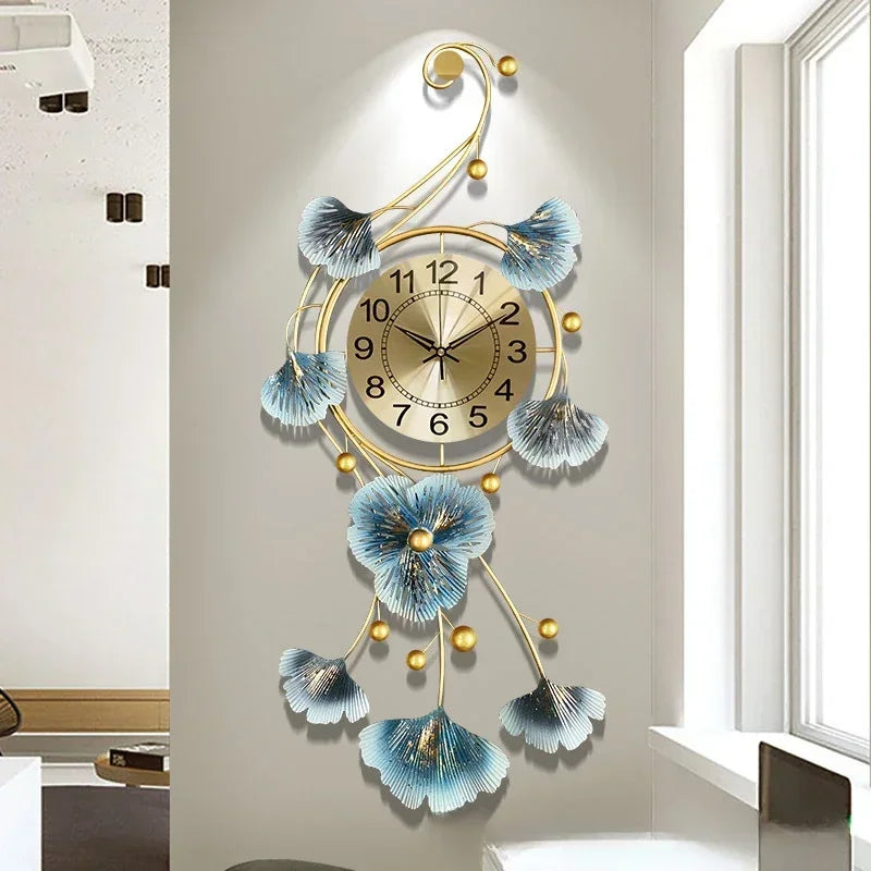 Luxury Wall Clock Modern Design Large Wall Art Living Room Decoration Metal Clocks Home Decor Digital Mute Watch Reloj De Pared