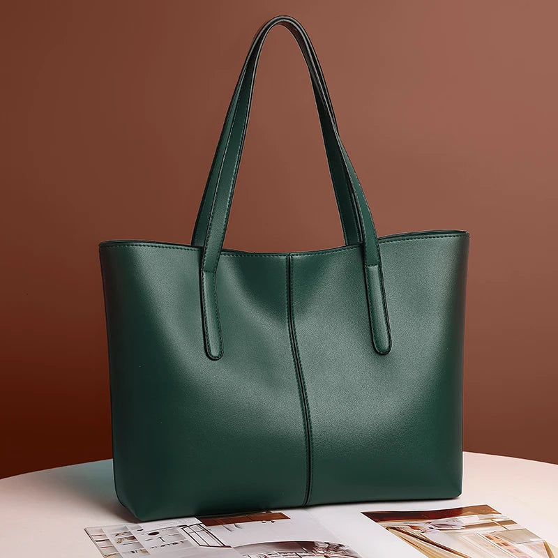 Large Women's Bag Large Capacity Shoulder Bags High Quality PU Leather Shoulder Bags Ladies Wild Bags Sac a Main Femme
