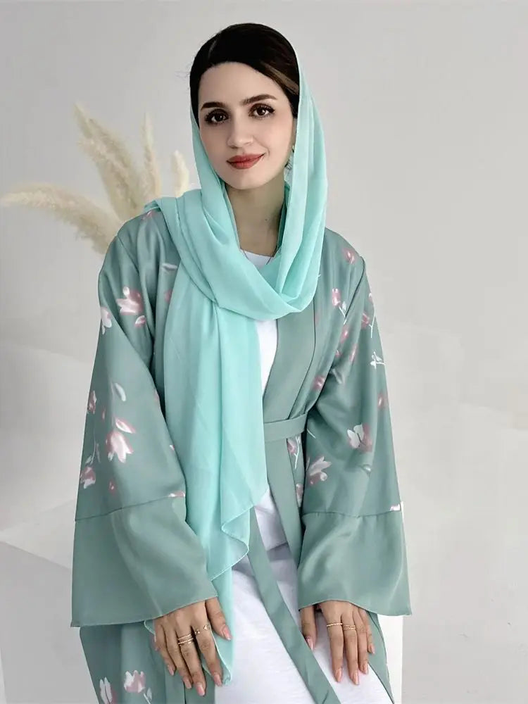 Abayas For Women Black White Muslim Kimono Open Abaya Islam Dress Kebaya Robe Femme Musulmane Kaftan