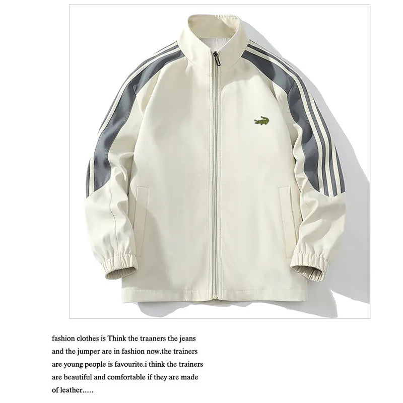Autumn Men Casual Embroidery Sets Men's Jacket + Pants Solid Suit Sportswear Fashion Tracksuit Set Male Brand Jackets set