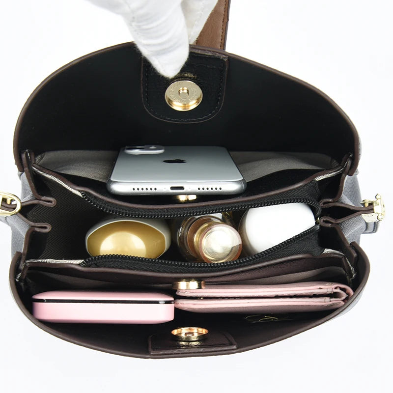 Women Bags Designer Handbags Casual Leather Cowhide High Capacity Shoulder Crossbody Bags for Women The New Luxury Handbags
