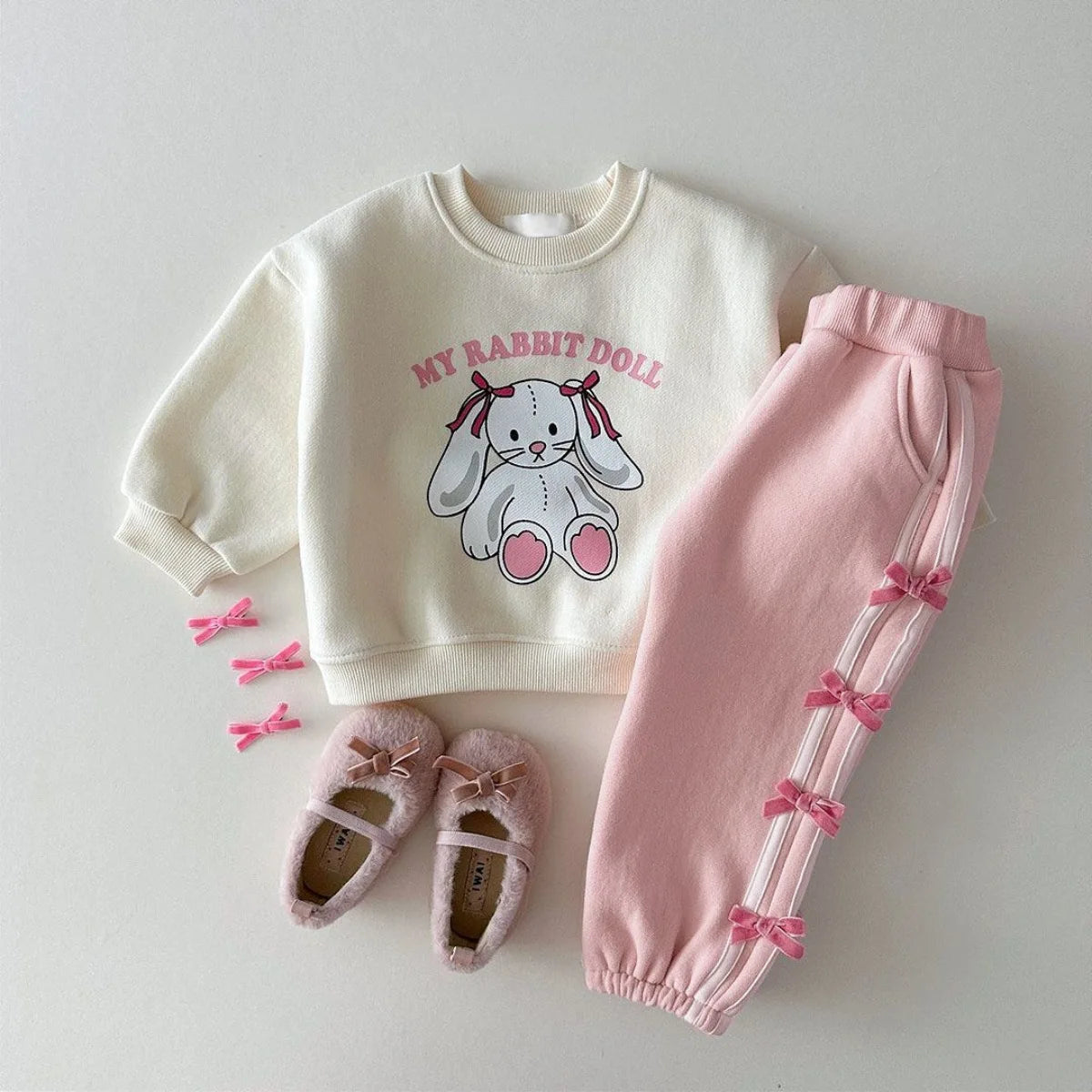 Spring New Baby Girl Vertical Striped Sports Pants Infant Cute Bow Sweatpants Toddler Versatile Casual Pants Kids Trousers kids girls  toddlers