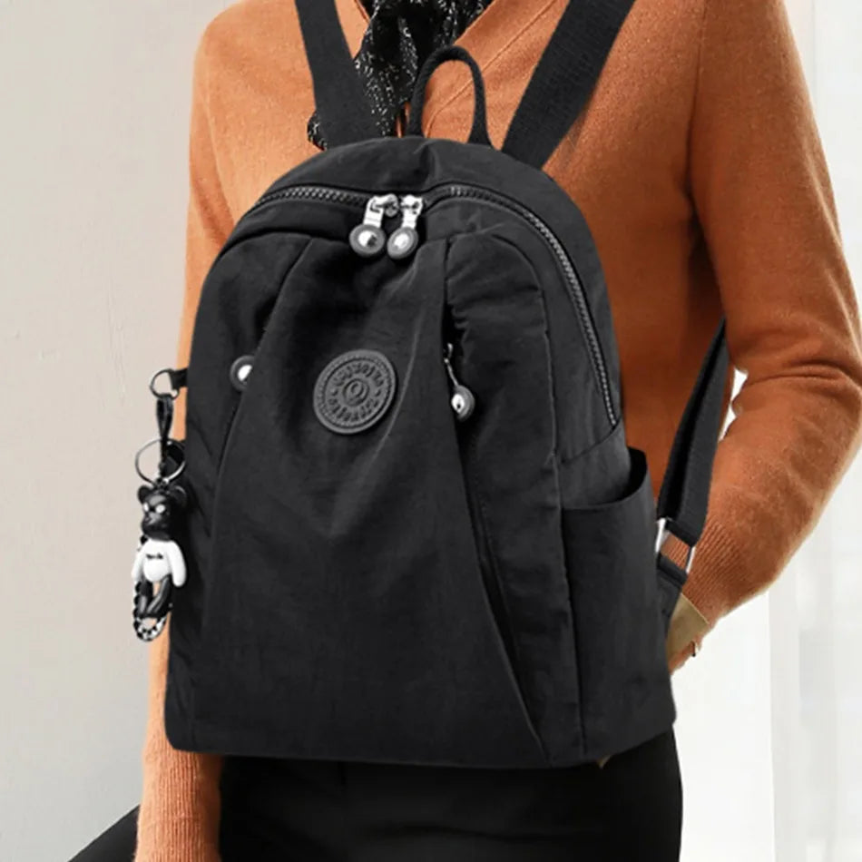Fashion Solid Design Large Capacity Backpacks for School Teenagers Girls High-quality Waterproof Backpack Travel Bag pack