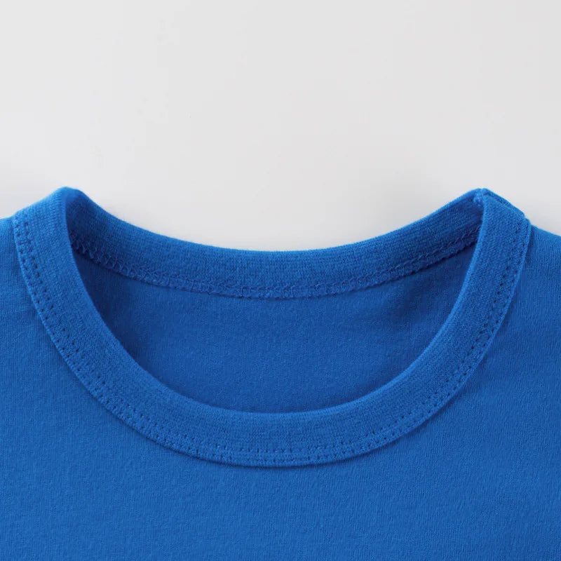 Cartoon Excavator Shirts Boys  Summer New Children's Clothing Kids Short Sleeve T-shirt Cotton Boys' Tops