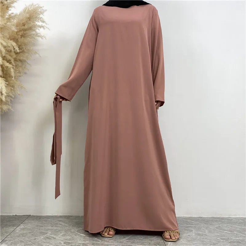 Ramadan Elegant Women Muslim Dress Abaya Kaftans Casual Morocco Dresses Woman Dubai Turkey Islam Long Dress Robe Femme Vestidos