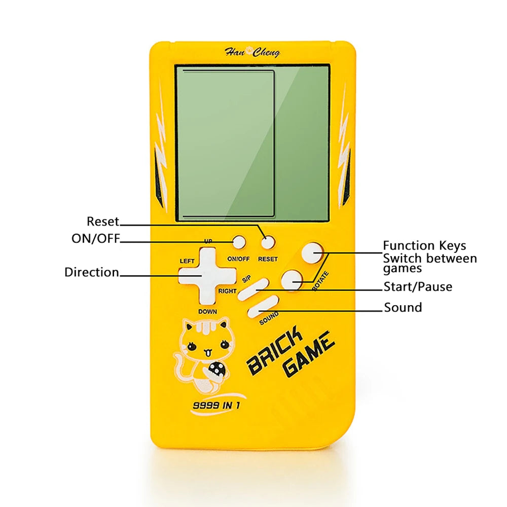 Puzzle Retro Game Console Machine Mini Portable Handheld Game Players Classic Brick Games Nostalgic For Children Toys Kids Gifts