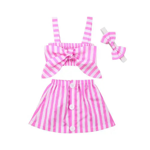 1-6 Year Old Toddler Baby Girl Clothes Watermelon Sunflower Print Ruffle Drop Shoulder Strap Top Shorts 2-Piece Summer Set