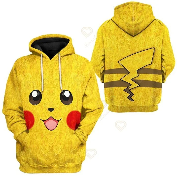 Children's Clothing POKK Hoodie Sweatshirts Autumn Winter Coats Kids Pullovers Pikachu Hoodies Baby Boys Girls Clothes