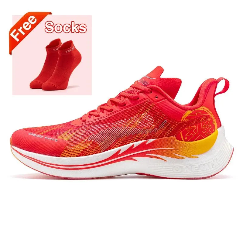Running Shoes for Men Lightweight Design Quickly-dry Marathon Shock Absorption Support Male Sneakers