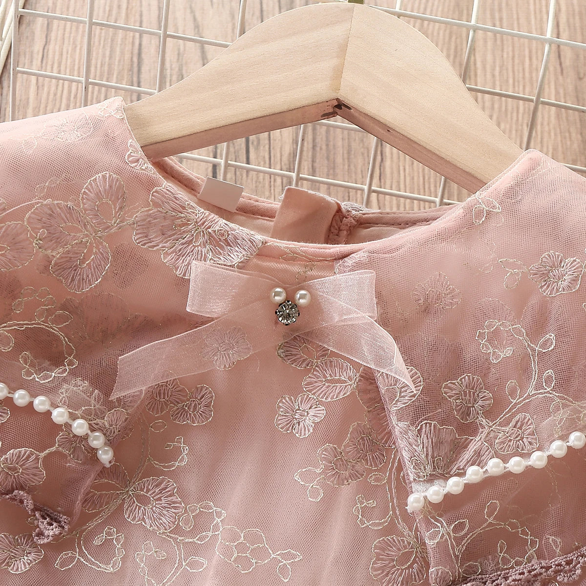 Kids Lace Dresses for Girls Princess Flower Dress Pink Baby Outfits Children Clothes for Teenagers Costumes