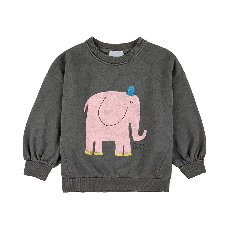 Korean Childrens Autumn Winter Clothes for Girls Boys Babi Sweaters Kids Sweatshirts Long Sleeve O-neck Cute Tops