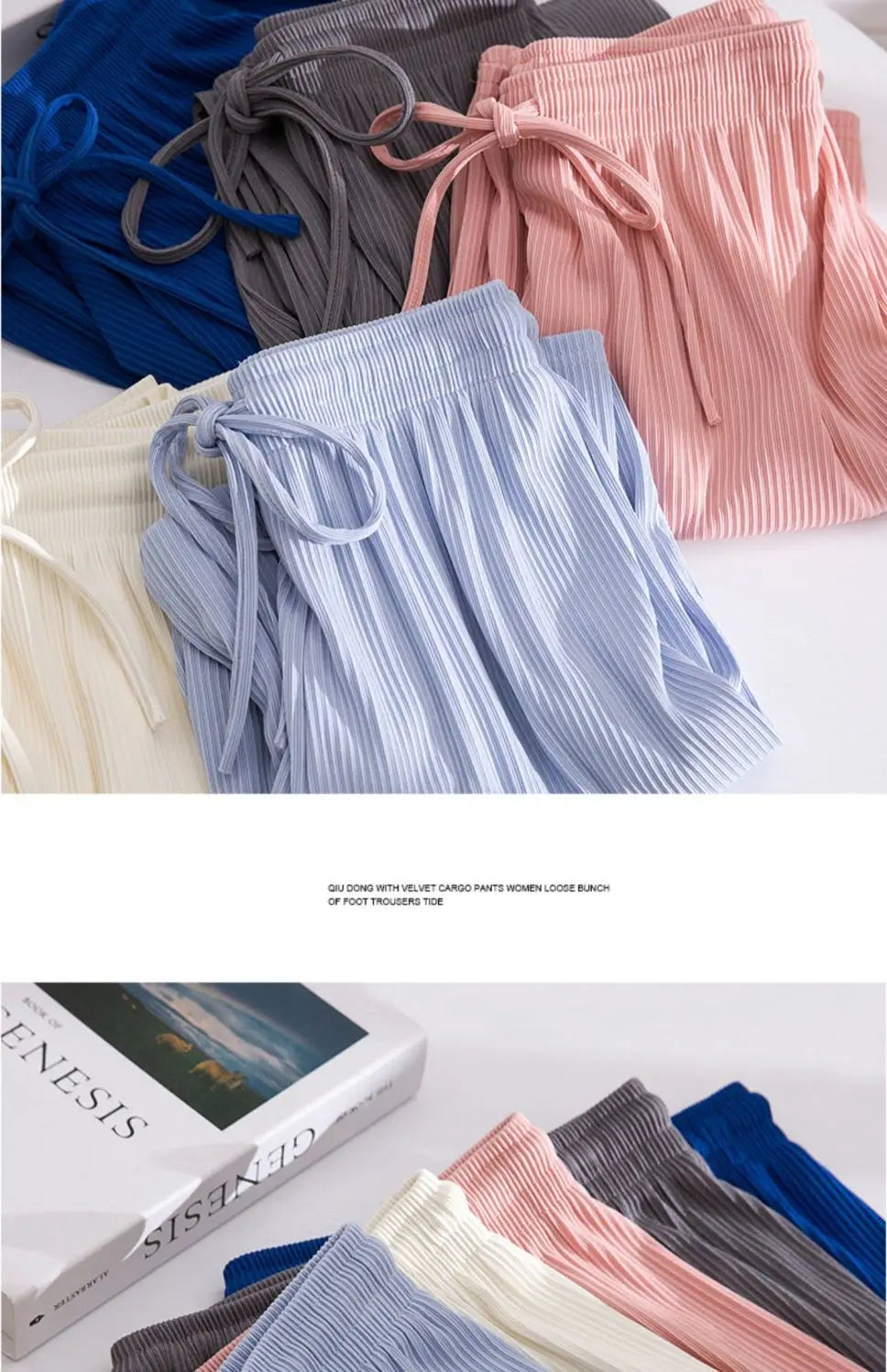 Wide-leg Pants Women Summer  New High Waist Drape Loose Narrow Version Straight Casual Summer Thin Pants