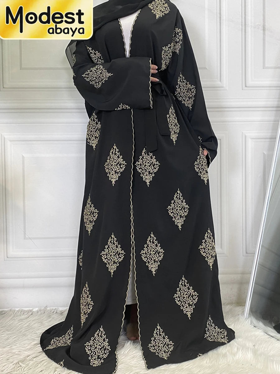 Modest Abaya Ramadan Robe Femme Musulmane Kaftan Islamic Clothing Muslim For Women Kimono Caftan Marocain Cardigan