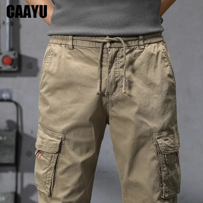 Joggers Cargo Pants Mens Casual Hip Hop Y2k Multi-Pocket Male Trousers Sweatpants Streetwear Techwear Tactical Khaki Pants
