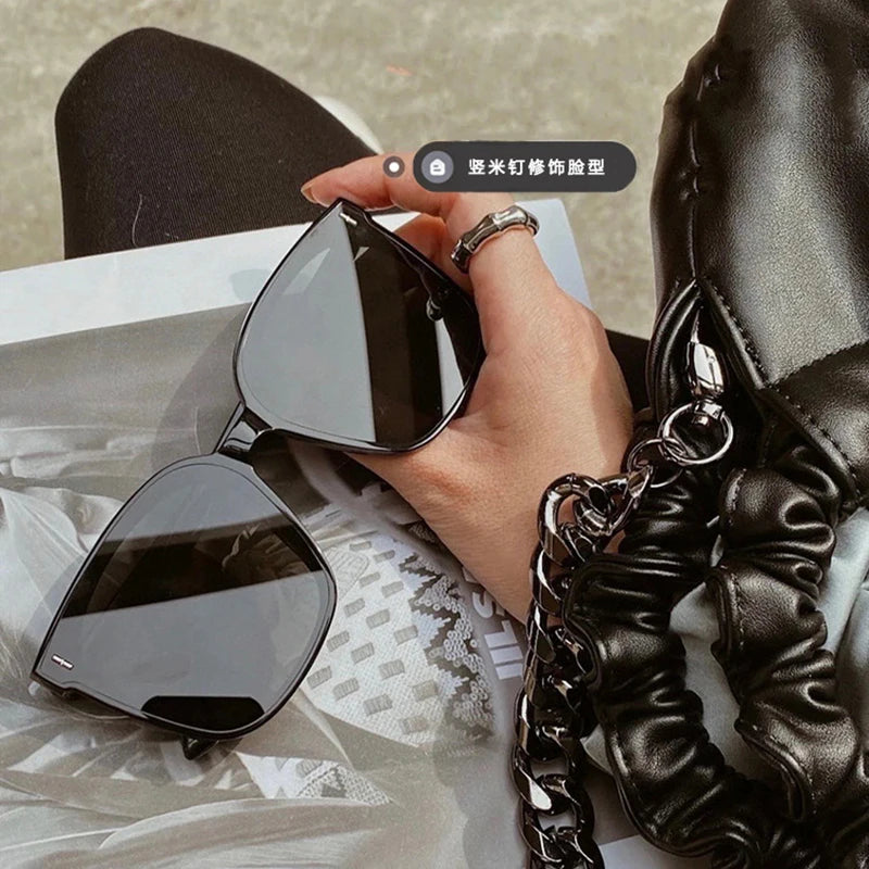 New Fashion Classic Square Sunglasses Women Vintage Driving Big Frame Sun Glasses Female Goggle Shades Uv400 Oculos De Sol