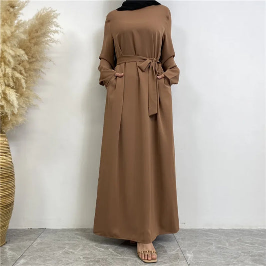 Ramadan Elegant Women Muslim Dress Abaya Kaftans Casual Morocco Dresses Woman Dubai Turkey Islam Long Dress Robe Femme Vestidos