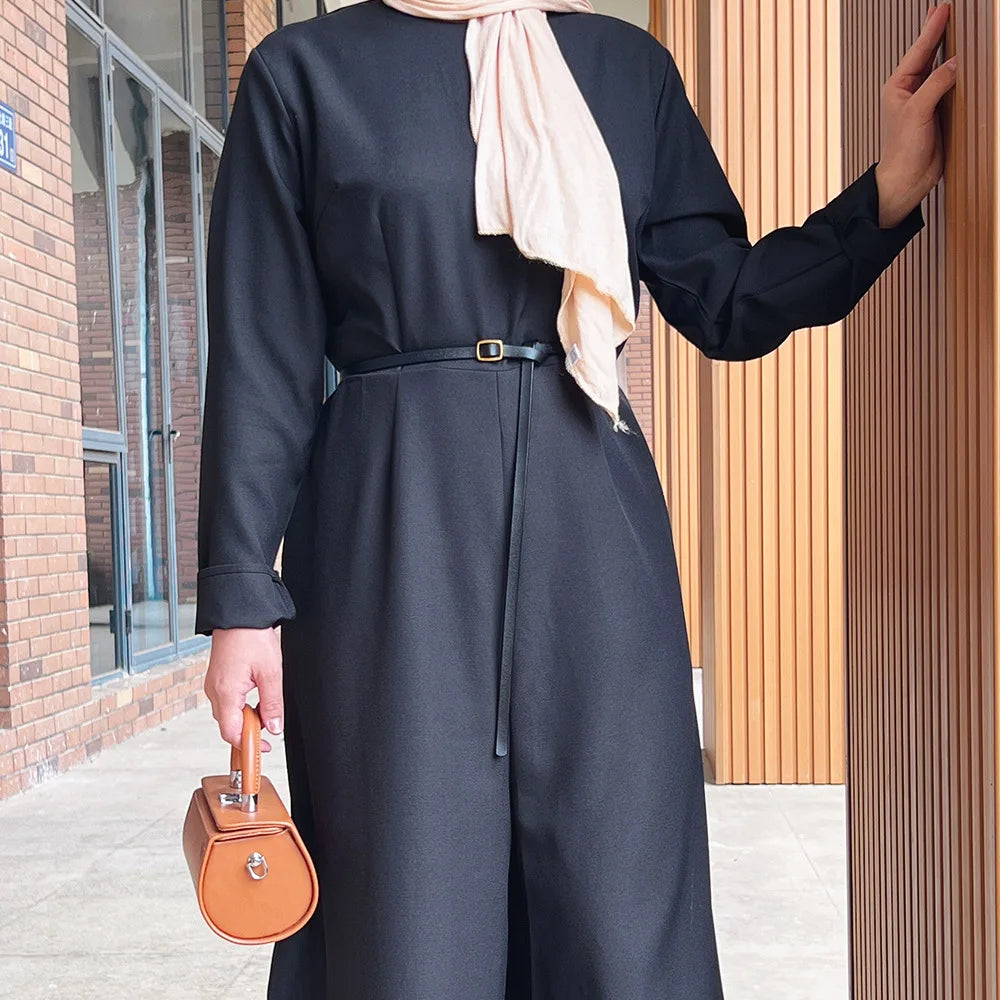 Ramadan Muslim Wide Leg Pant Jumpsuit Women One Piece Eid Mubarak Dubai Turkey Islam Party Dress Kaftan Abayas