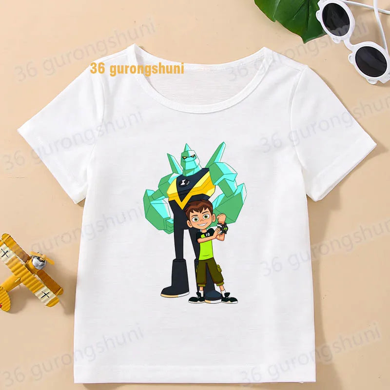 T Shirt Boys T Shirts Kids Tshirt Ben Baby T-shirts summer Short Sleeve Tops For Girls-clothing Children Clothes