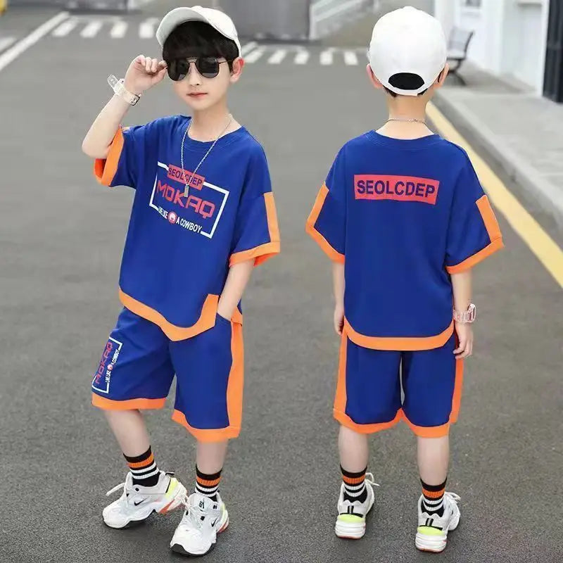 Baby Boys Summer Clothing Sports Sets Letter T shirt+Short pants 2pcs Suits Boys Tarcksuit Clothes