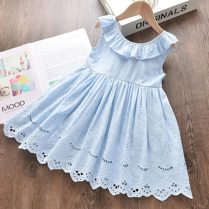 Menoea Toddler Dresses  Summer Style Children Floral Pattern Costume Girl Clothes Kids Dress For Girls Casual Dresses