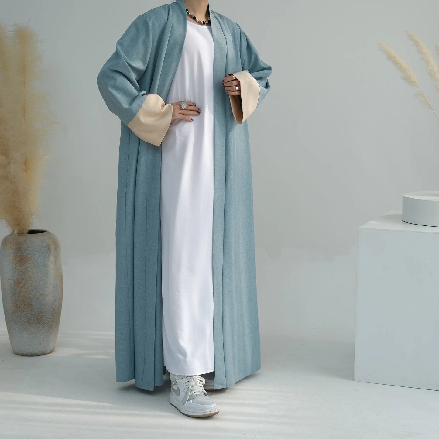 Abayas for Women Casual Kimono Muslim Ramadan Eid Islamic Modest Clothing Kaftan Robe