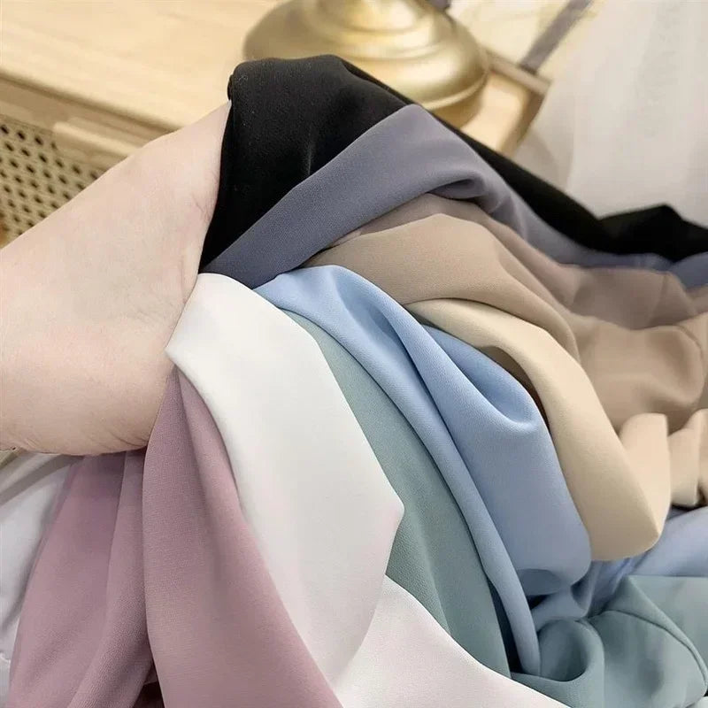 Casual Shirts Women Loose All-match Solid Candy Colors Single Breasted Tops Chic Turn-down Collar Long Sleeve Blouses Students