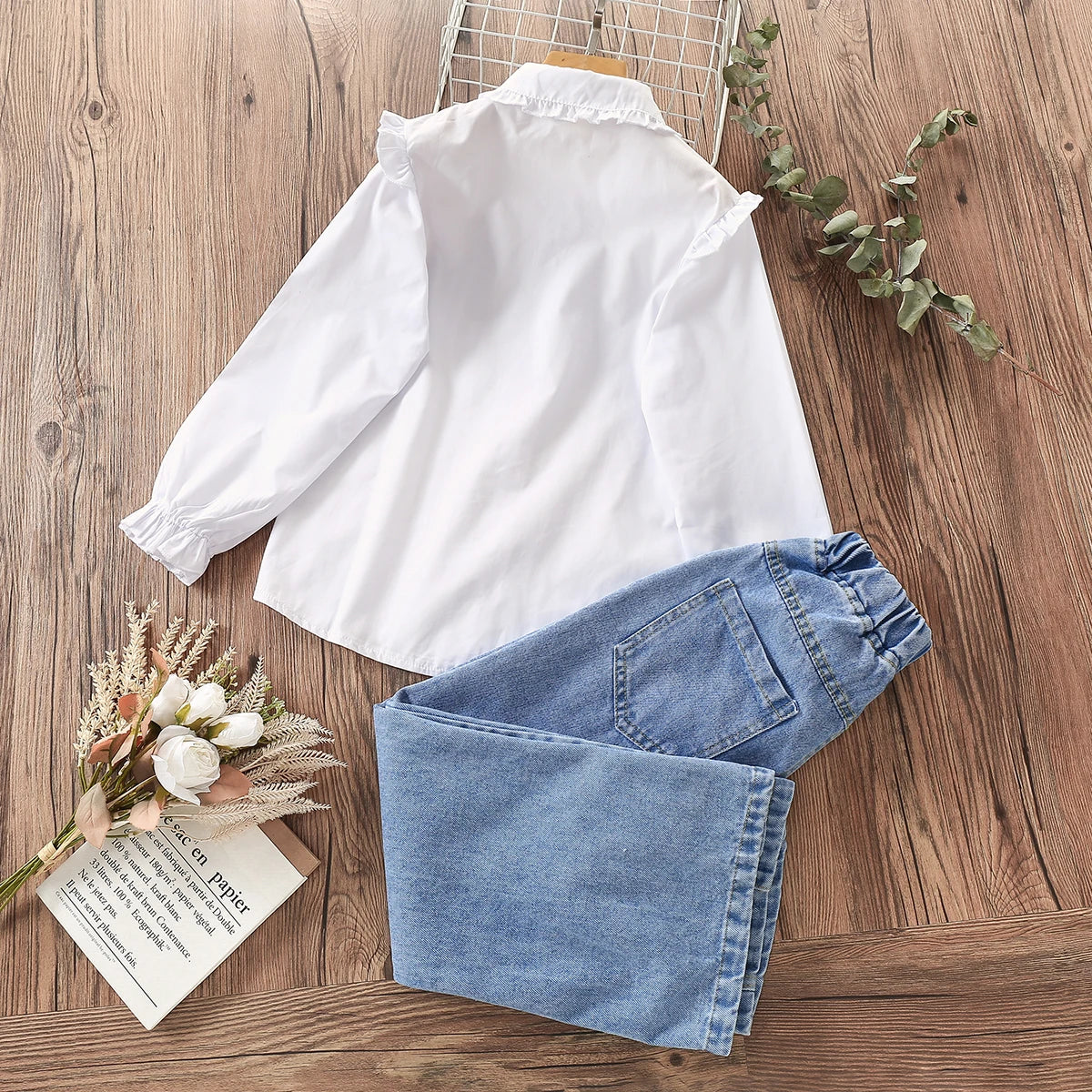Children Clothing Pants for Girls Jeans Teenagers Cute Bow Trousers Spring Autumn Baby Kids Clothes Jeans 4 5 6 7 8 9 10 12 14 Y