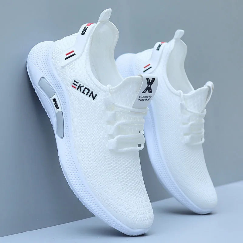 Spring Casual Shoes Breathable Non-slip Walking Sneakers Men Shoes Outdoor Comfortable Lace Up Running Shoes