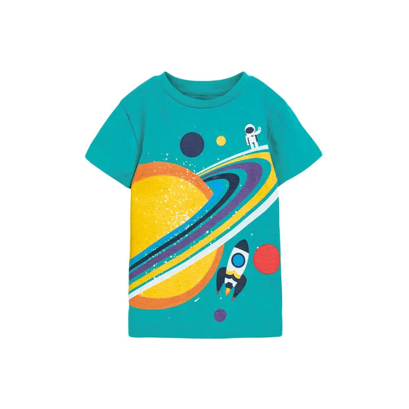 Little maven  Cotton T-shirt Short Sleeves Summer Clothes with Little Bees Lovely for Baby Girls Kids 2 to 7 year