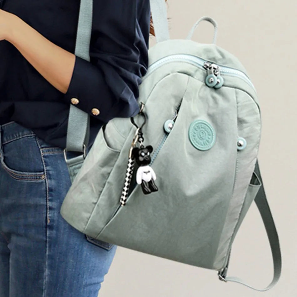 Fashion Solid Design Large Capacity Backpacks for School Teenagers Girls High-quality Waterproof Backpack Travel Bag pack
