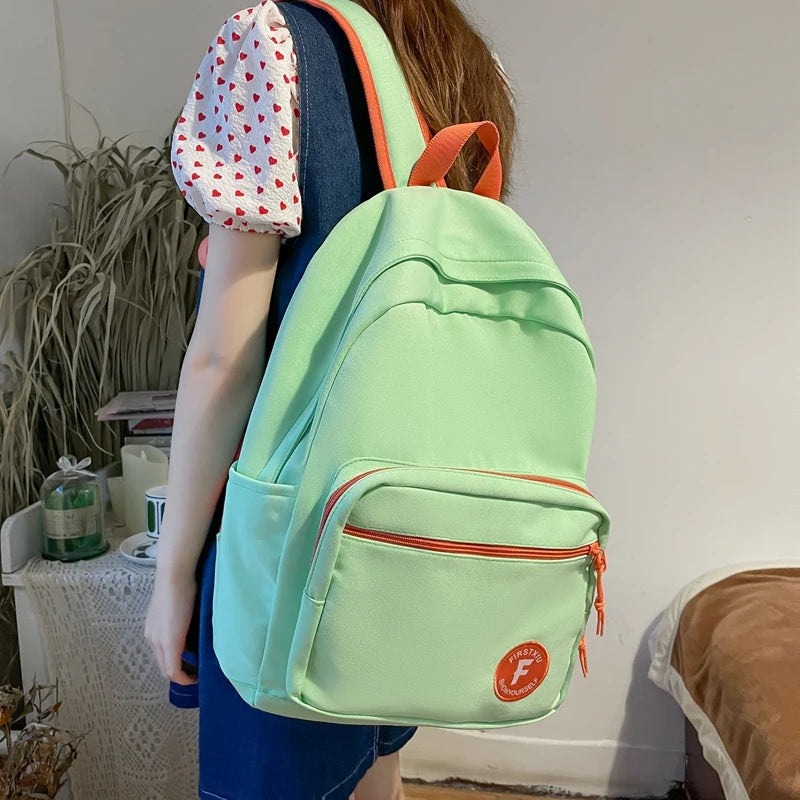 schoolbag Waterproof  Boy Girl  for High School  Trendy Laptop Mochila Women Backpack