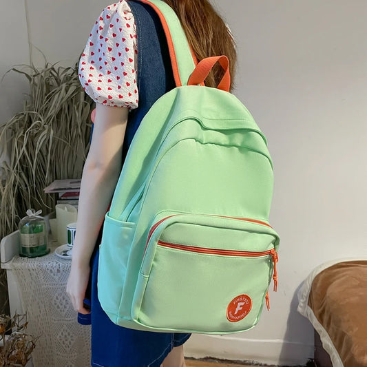schoolbag Waterproof  Boy Girl  for High School  Trendy Laptop Mochila Women Backpack