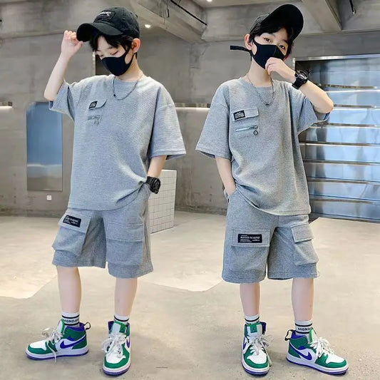Baby Boys Summer Clothing Sports Sets Letter T shirt+Short pants 2pcs Suits Boys Tarcksuit Clothes