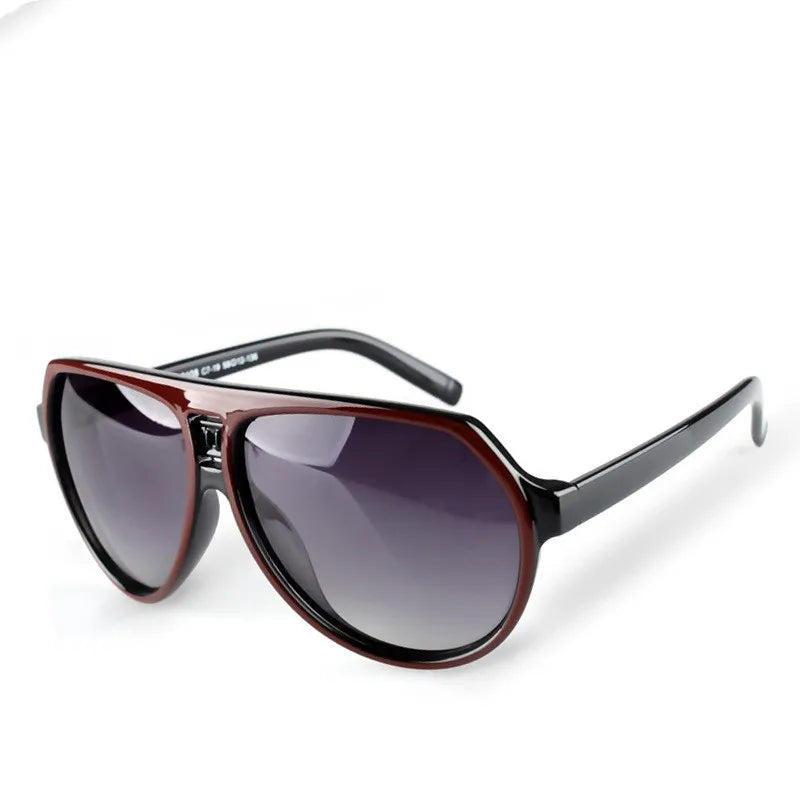 Fashion New Polarized Sunglasses Women's Resin Frame Toad Mirror UV Resistant Driving Sunglasses