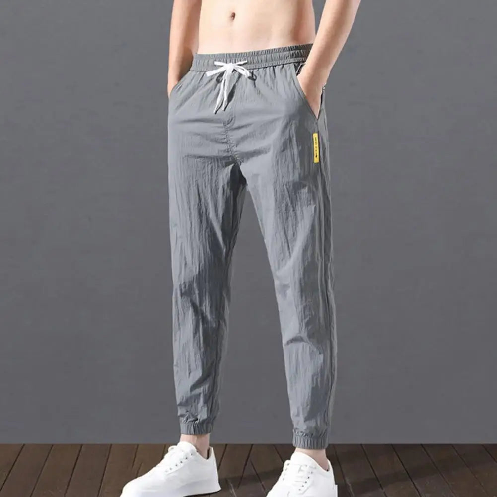 Men Clothing Autumn Winter Sweatpants Elastic Baggy Casual Pants Pants for Mens High Quality Cropped Pants Sweatpants