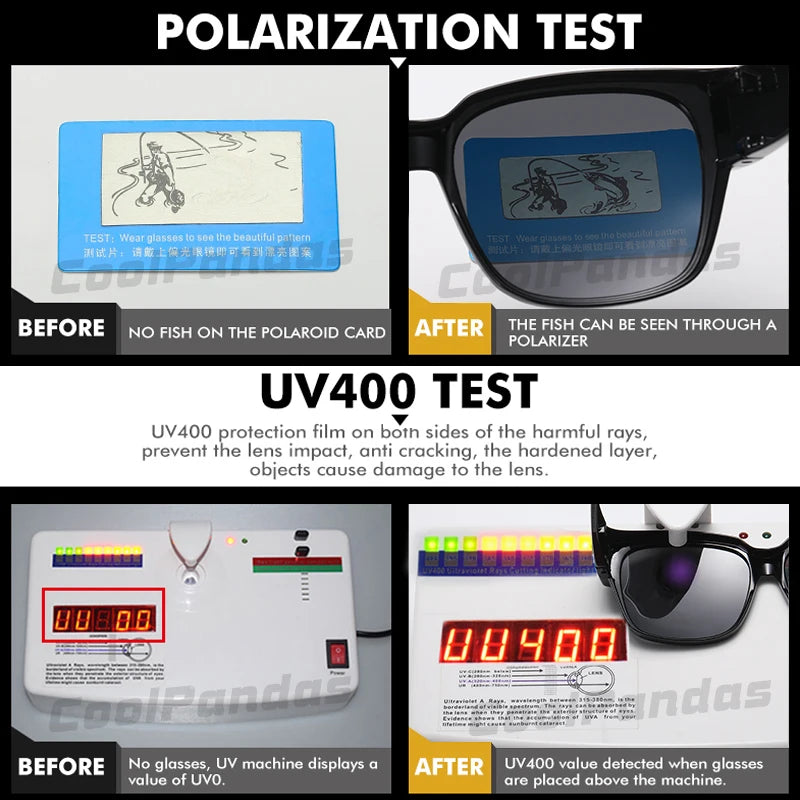 glasses  Sunglasses Polarized Men Women UV400 Goggles Outdoor Travel Driving Anti-Glare Cover Sun Glasses