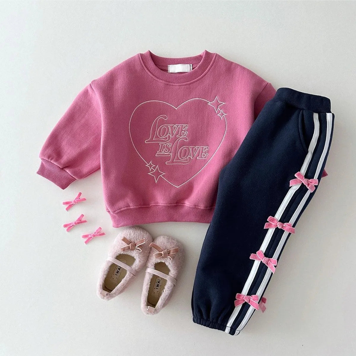 Spring New Baby Girl Vertical Striped Sports Pants Infant Cute Bow Sweatpants Toddler Versatile Casual Pants Kids Trousers kids girls  toddlers